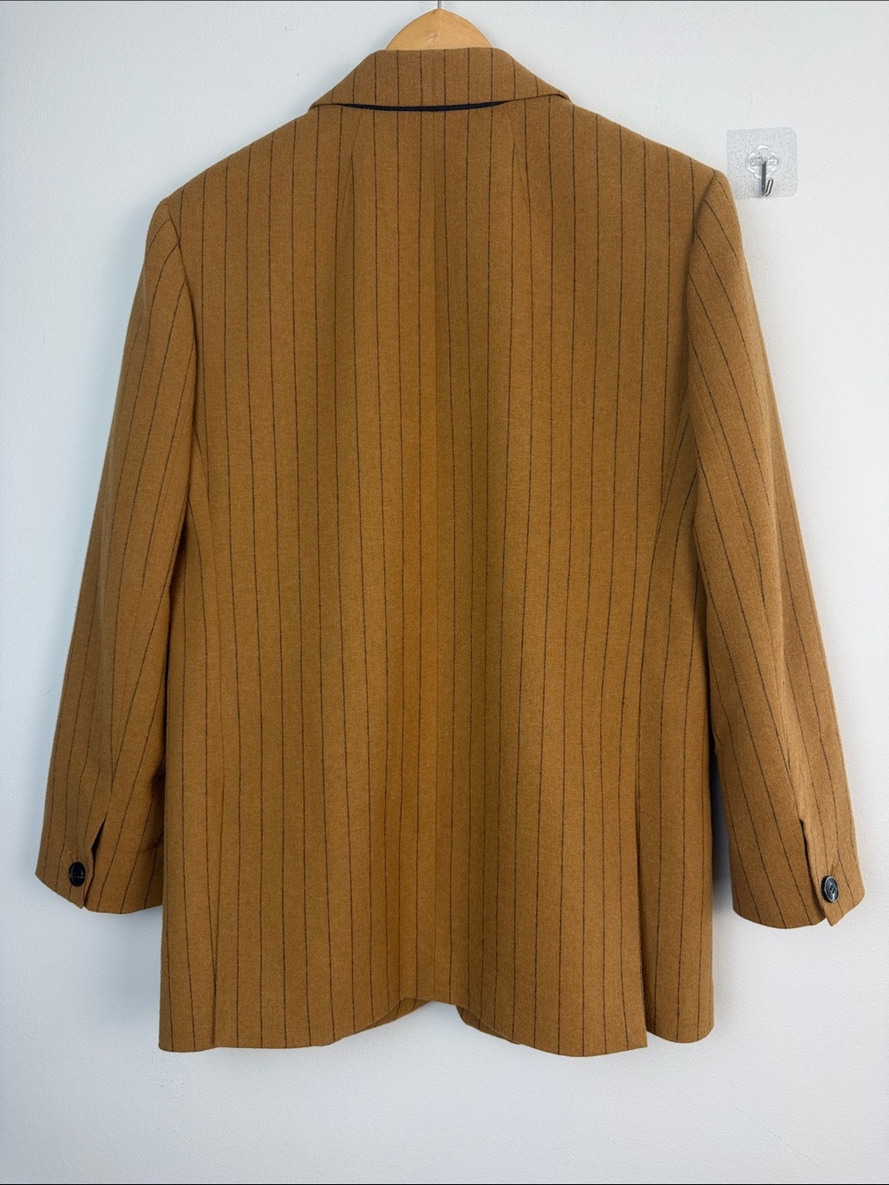 Madewell Bella Pinstripe Blazer Oversized Fit Size 4 Italian Wool Blend Office - Picture 8 of 16